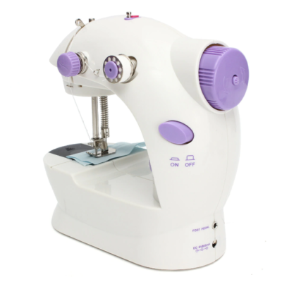 Mini masina de cusut electrica, AT PERFORMANCE, portabila, cu pedala inclusa, 2 viteze de coasere, wireless - Aspiratoare, fiare de calcat & masini de cusut - atMag.ro