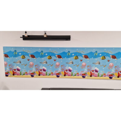 Rola Tapet 3D, autoadeziv/autocolant, AT PERFORMANCE®, spuma moale, design modern, pentru interior, usor de curatat, rezistent la apa, 68cmx2.8m, model acvatic, pesti - Tapet - atMag.ro