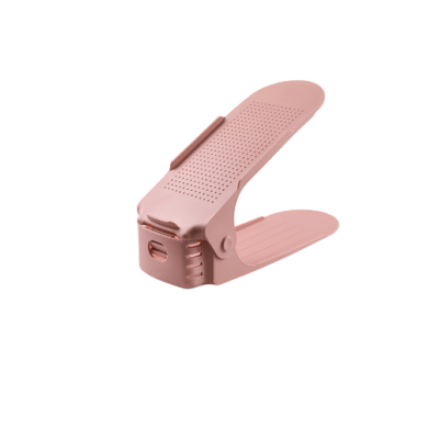 Set 6x organizator suport pantofi At Performance, Reglabil, dublarea spatiului depozitare, Roz - Organizatoare imbracaminte si incaltaminte - atMag.ro