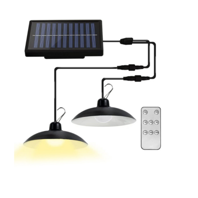 2 Lampi cu incarcare solara, AT PERFORMANCE®, telecomanda, lumina alb rece - Lampi solare - atMag.ro