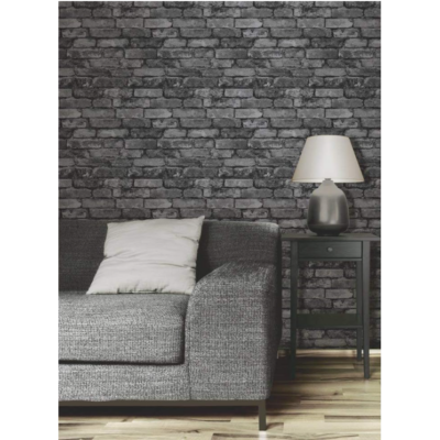 Rola Tapet 3D, autoadeziv/autocolant, At Performance, spuma moale, design modern, pentru interior, usor de curatat, rezistent la apa, 68cmx2.8m, model Caramida Gri - Tapet - atMag.ro