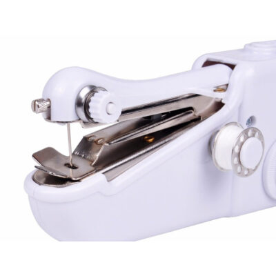 Mini masina de cusut portabila, AT PERFORMANCE, pe baterii, Alba - Aspiratoare, fiare de calcat & masini de cusut - atMag.ro