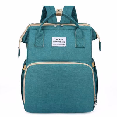 Rucsac 3-in-1 pentru bebelusi, cu spatiu pentru schimbat scutece pliabil integrat, At Performance, impermeabila, 39x30x18cm, Verde - Genti bebelusi - atMag.ro